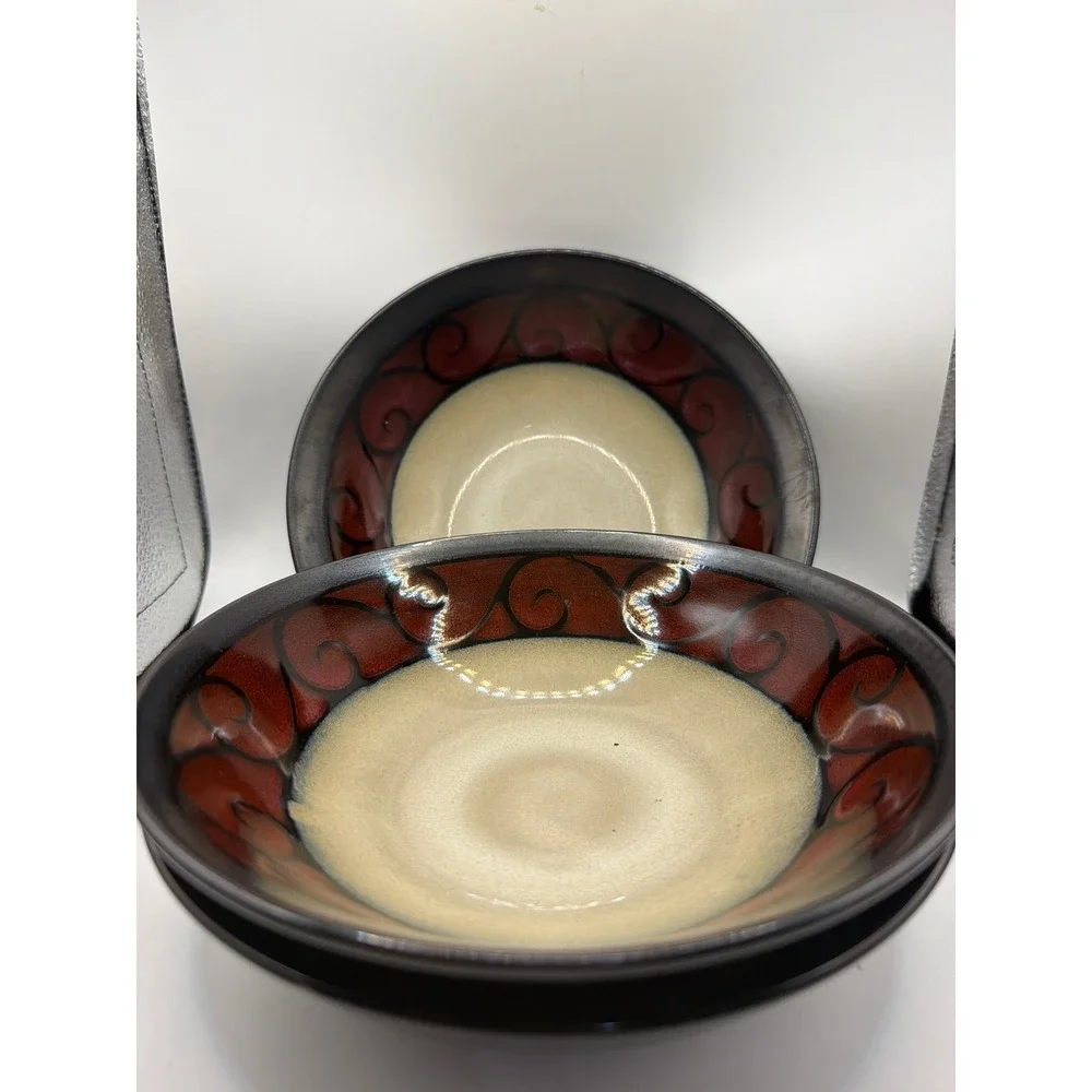 4 Bella Scroll by Gourmet Expressions, Cereal Bowls 7.5